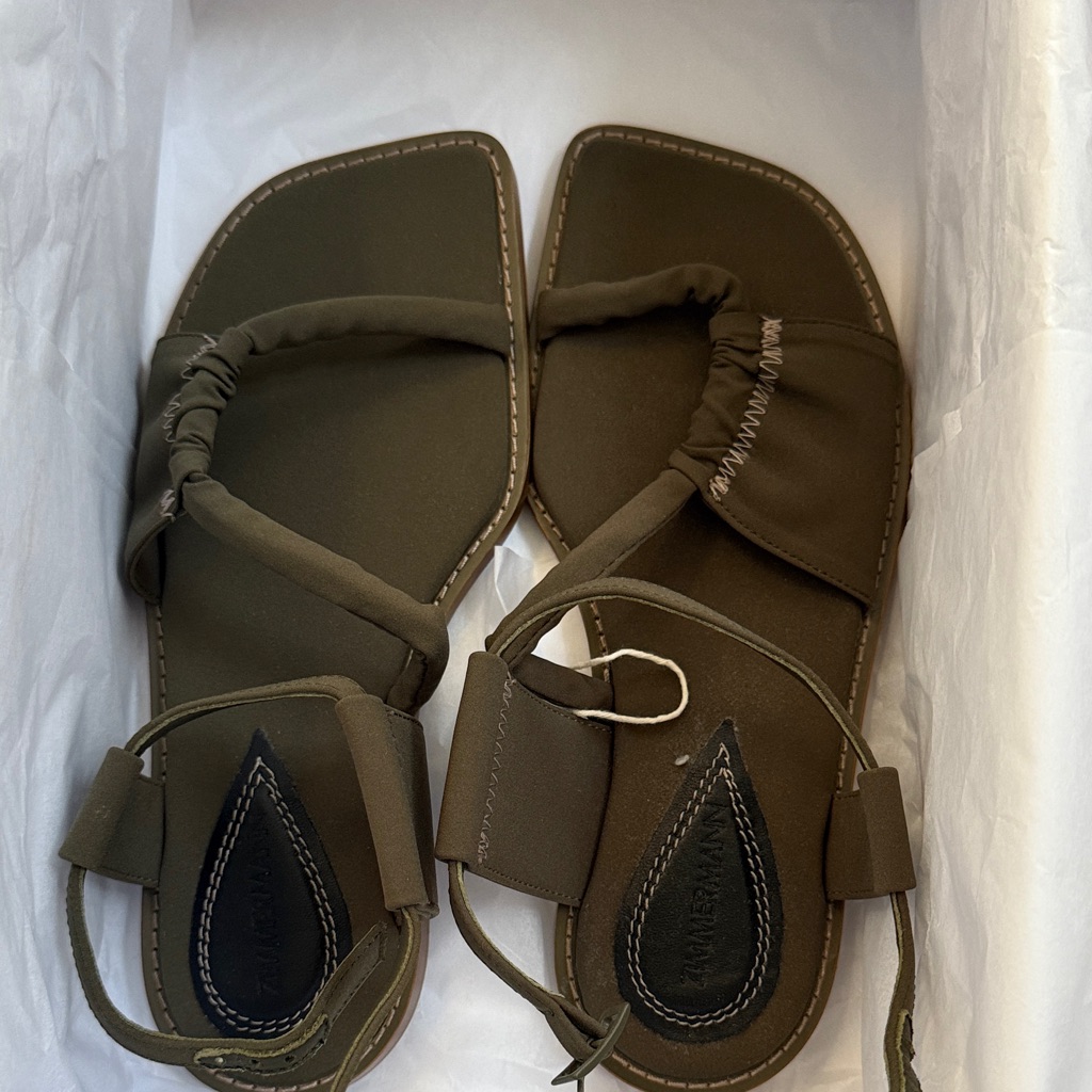 Zimmermann Olive Sandals